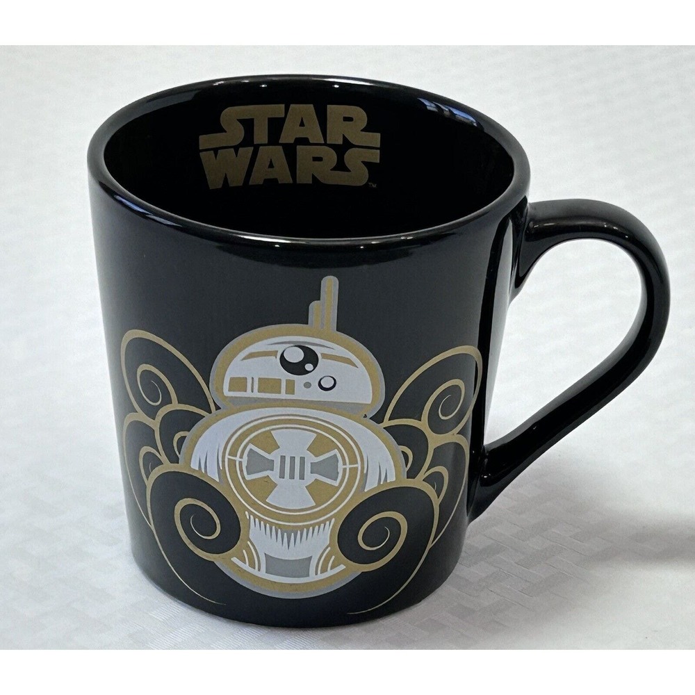 Lucas Film Star Wars Coffee‎ Tea Mug Black BB-8 Cup Force Awakens Jedi